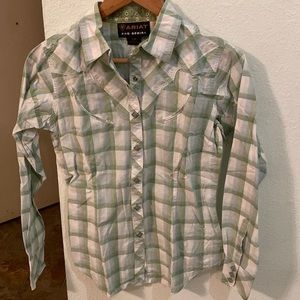 Ariat Pro Series Woman’s Western Long Sleeve Snap Button Size S
